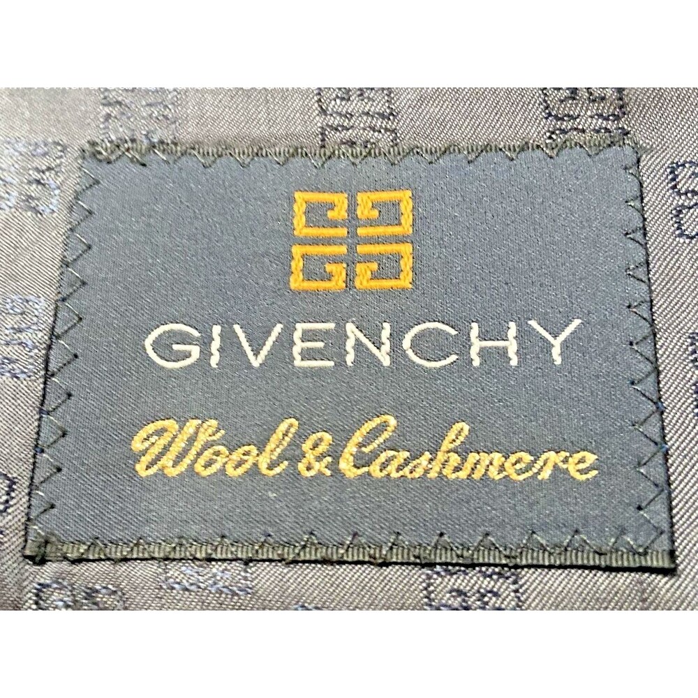 Givenchy Monsieur Black Wool Cashmere Blazer Jacket 38R COA